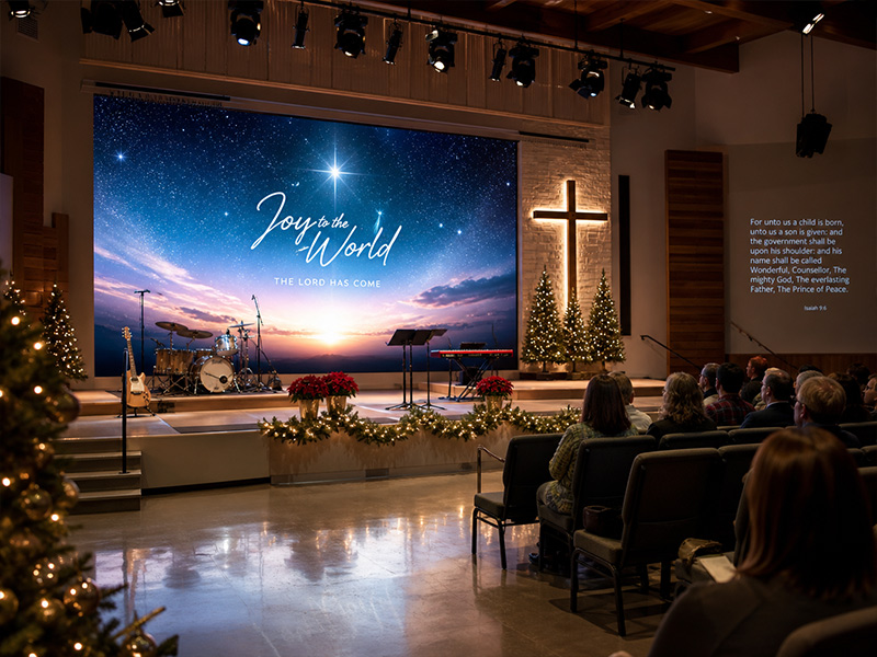 led wall for houses of worship